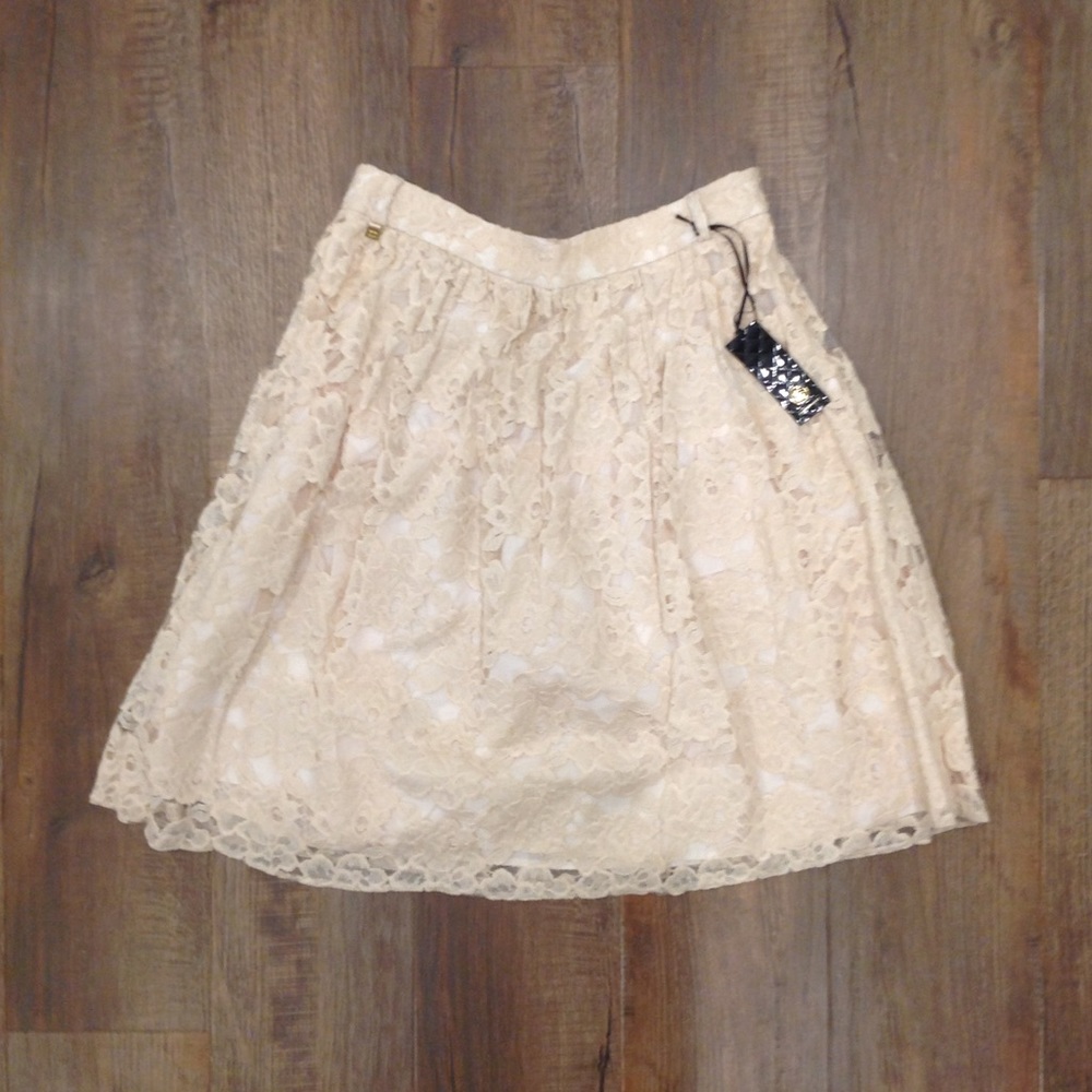River Island Cream Lace Skirt